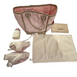 Pottery Barn Kids Doll Diaper Changing Set with Diaper Bag